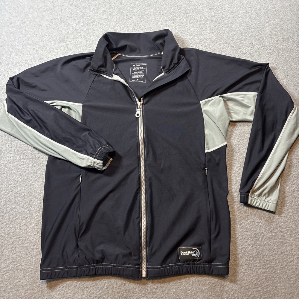 Duckskinz UV + H2O Armor Jacket By SPZ Womens M Sun Protection Black/Gray